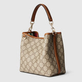 Emblem small bucket bag