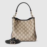 Emblem small bucket bag