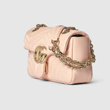 Marmont small shoulder bag pale pink leather