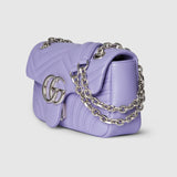Marmont small shoulder bag lilac leather