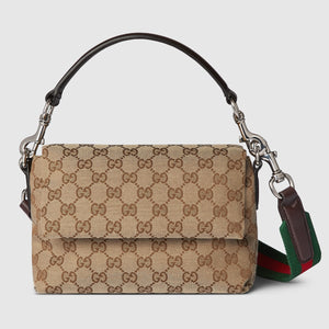 canvas small crossbody bag beige