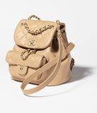 Small Backpack Calfskin & Gold-Tone Metal