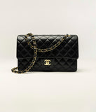 Classic Handbag ambskin & Gold-Tone Metal