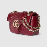 Marmont small shoulder bag red leather