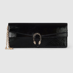 Dionysus clutch black leather