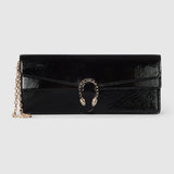 Dionysus clutch black leather