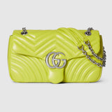 Marmont medium shoulder bag green leather