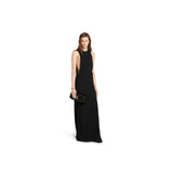 Bamboo Night clutch black leather