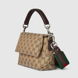 canvas small crossbody bag beige