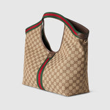 Giglio large tote bag beige and brown