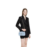Marmont small shoulder bag light blue leather