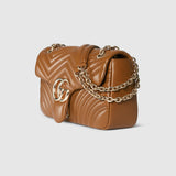 Marmont medium shoulder bag brown leather