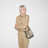 Emblem small bucket bag