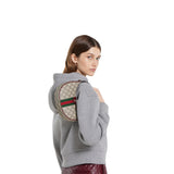 Ophidia small shoulder bag beige and brown