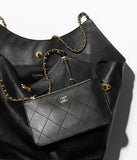Maxi Shopping Bag Calfskin & Gold-Tone Metal
