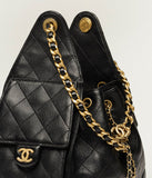 Small Handbag Grained Calfskin & Gold-Tone Metal