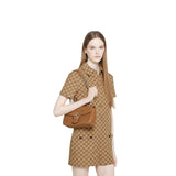 Marmont medium shoulder bag brown leather