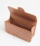 Flap Bag Shiny Lambskin & Gold-Tone Metal