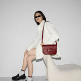 Horsebit Soft medium shoulder bag Rosso Ancora