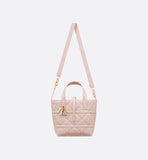 Toujours Vertical Tote Bag Powder Pink Calfskin