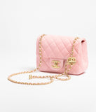 Mini Flap Bag Shiny Lambskin & Gold-Tone