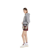 Ophidia small shoulder bag beige and brown