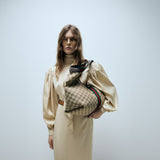Giglio large tote bag beige and brown