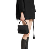 canvas small crossbody bag black canvas