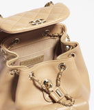 Small Backpack Calfskin & Gold-Tone Metal