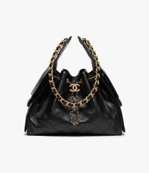Small Handbag Grained Calfskin & Gold-Tone Metal