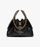 Small Handbag Grained Calfskin & Gold-Tone Metal