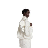 Bamboo Night clutch white leather