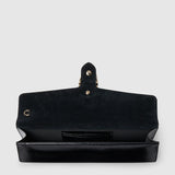 Dionysus clutch black leather