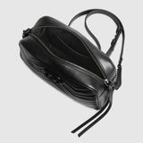 Marmont small camera bag black leather