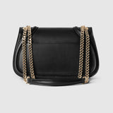 Blondie medium shoulder bag black leather