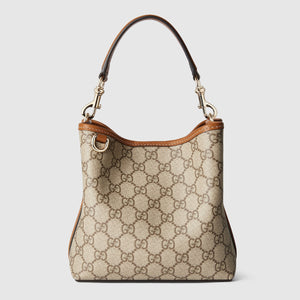 Emblem small bucket bag