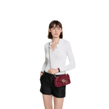 Marmont small shoulder bag red leather