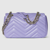 Marmont small shoulder bag lilac leather