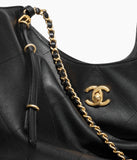 Maxi Shopping Bag Calfskin & Gold-Tone Metal