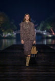 Shopping Bag Suede Calfskin, Shiny Lambskin & Gold-Tone
