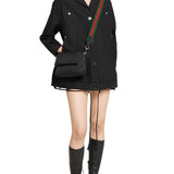 canvas small crossbody bag black canvas