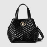 Betty mini tote bag black leather