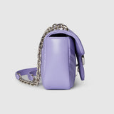 Marmont small shoulder bag lilac leather