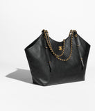 Maxi Shopping Bag Calfskin & Gold-Tone Metal