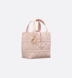 Toujours Vertical Tote Bag Powder Pink Calfskin