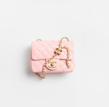 Mini Flap Bag Shiny Lambskin & Gold-Tone