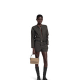 canvas small crossbody bag beige