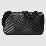 Marmont medium shoulder bag black leather