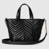 Betty mini tote bag black leather