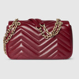 Marmont small shoulder bag red leather